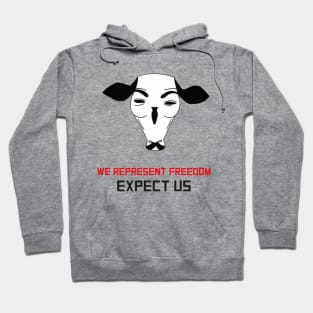 Anonymous cow Hoodie